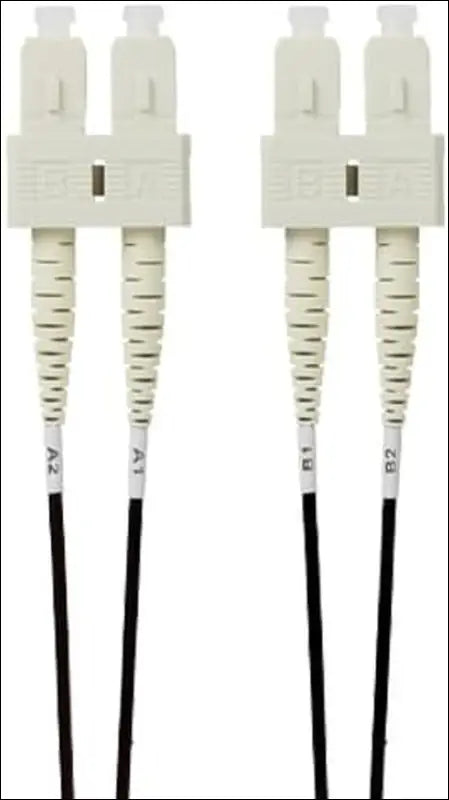 0.5M SC-SC OM4 Multimode Fiber Optic Patch Cable - Black