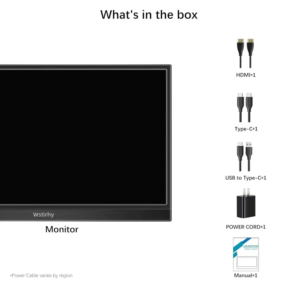 14 Inch Portable Monitor USB C 1920 x 1080p IPS Screen Portable HDMI Monitor with Two Speakers Mobile Monitor for PC Laptop Xbox PS4/5 Switch