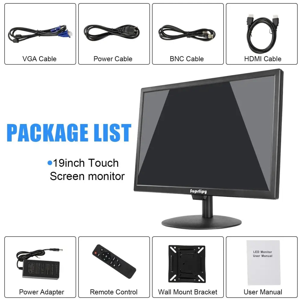 19 inch Multifunction Touch Monitor - HDMI, USB, HD