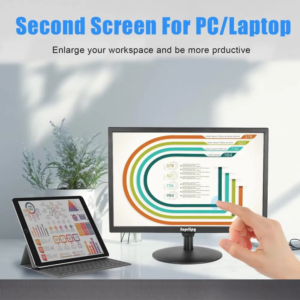 19 inch Multifunction Touch Monitor - HDMI, USB, HD