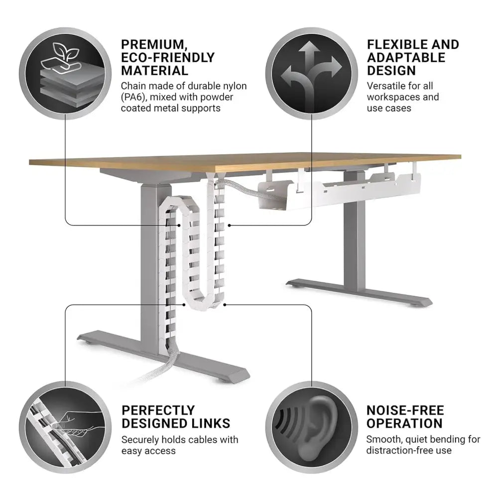 Adjustable Under Desk Cable Management