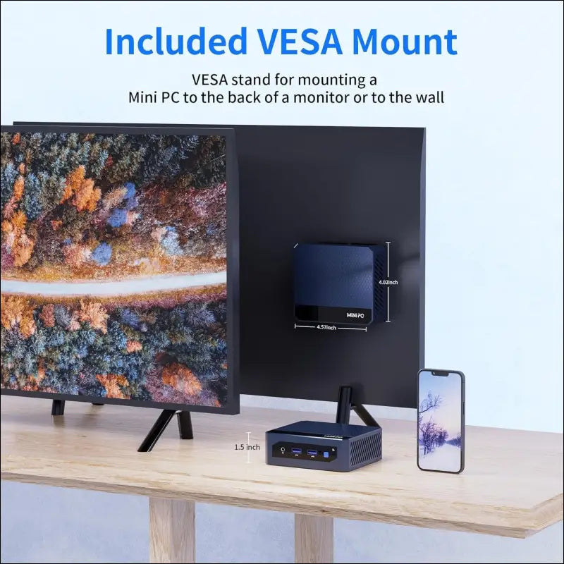 Alder Lake N100 Mini PC, 16GB RAM, 512GB SSD