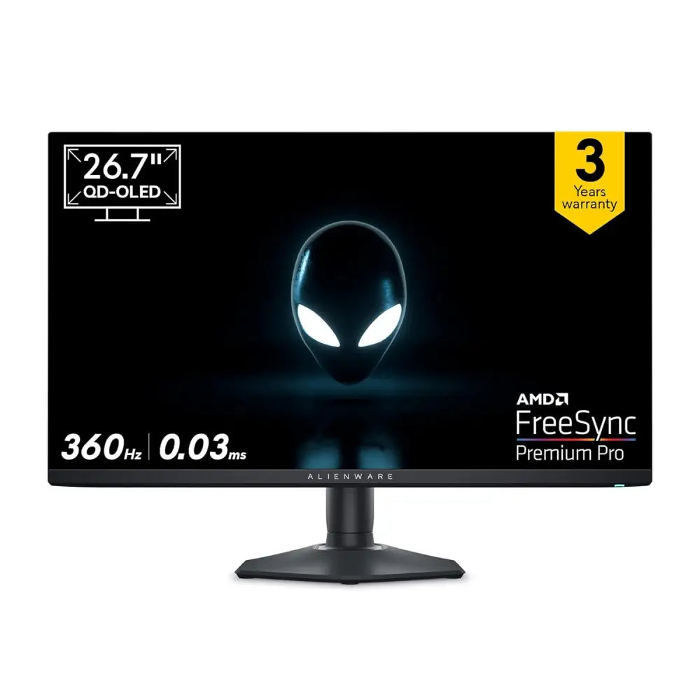 Alienware AW2725DF Gaming Monitor 26.7-Inch 360Hz(N 03Ms AMD FreeSync Adaptive Sync Technology Adjustability