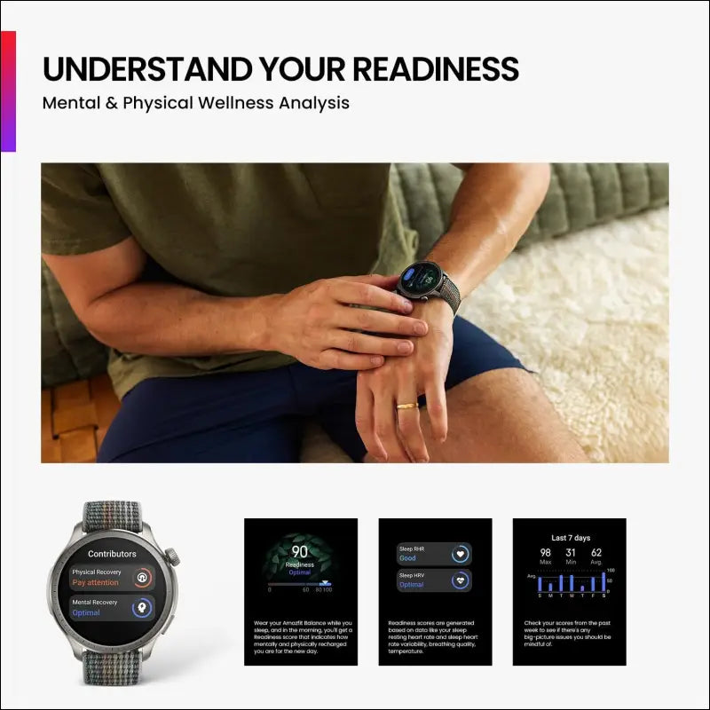 Amazfit Balance Smart Watch, NFC, Contactless Payment, AI Fitness Coach Sleep & Health Tracker with Body Composition Measurement, GPS, Alexa, Bluetooth Calls, 14-Day Battery...