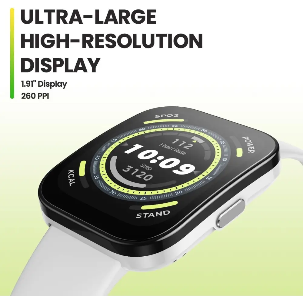 Amazfit Bip 5 Smart Watch with a 1.91" Big Screen, Bluetooth Calling, Alexa Built-in, GPS Tracking, 10-Day Long Battery Life, Health Fitness Tracker with Heart Rate, Blood...