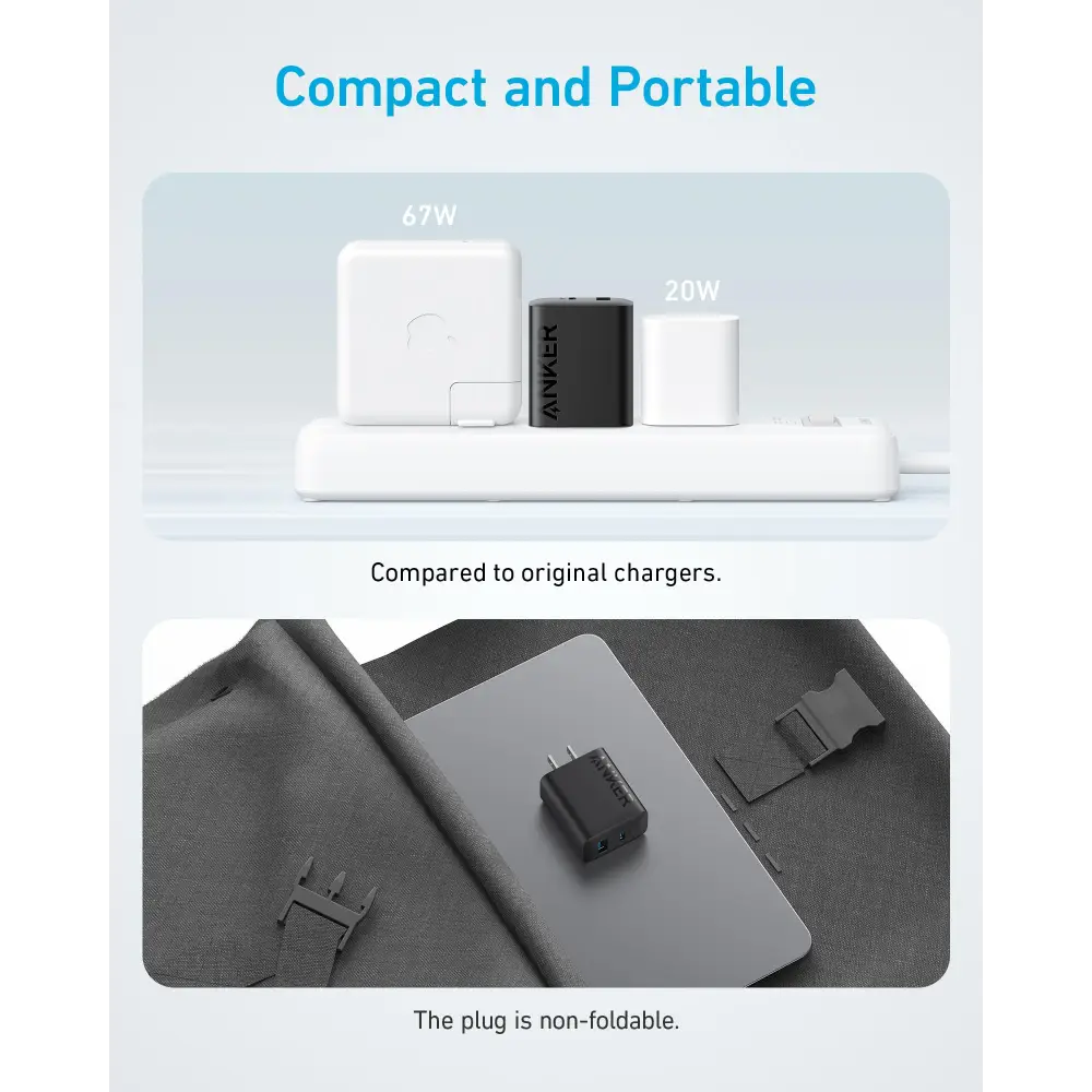 Anker iPhone 16 Charger 2-Pack 20W Fast USB C Charger Block for iPhone 16/16 Pro Max/15 Series/iPad Pro and More (Black