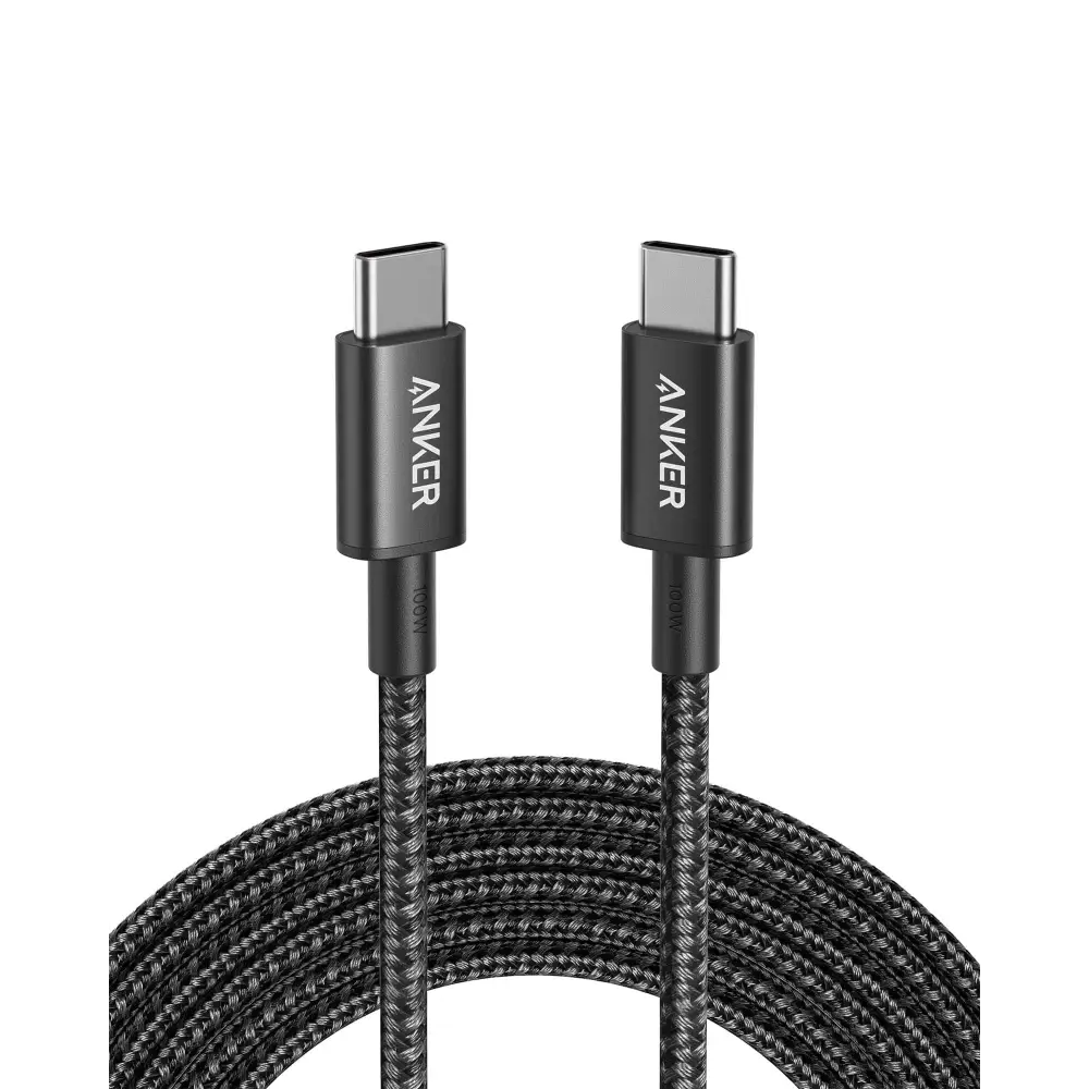 Anker USB C to USB C Cable Type C Charging Cord Fast Charge(10FT,100W) for iPhone 16/16 pro MacBook and More(USB