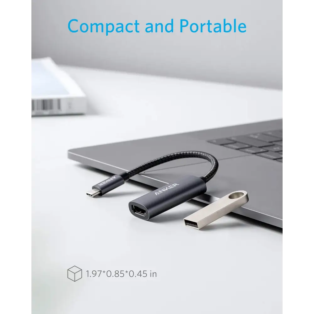 Anker USB C to HDMI Adapter (4K@60Hz) 310 USB-C Adapter (4K HDMI) for MacBook Pro MacBook Air Pixelbook XPS and More
