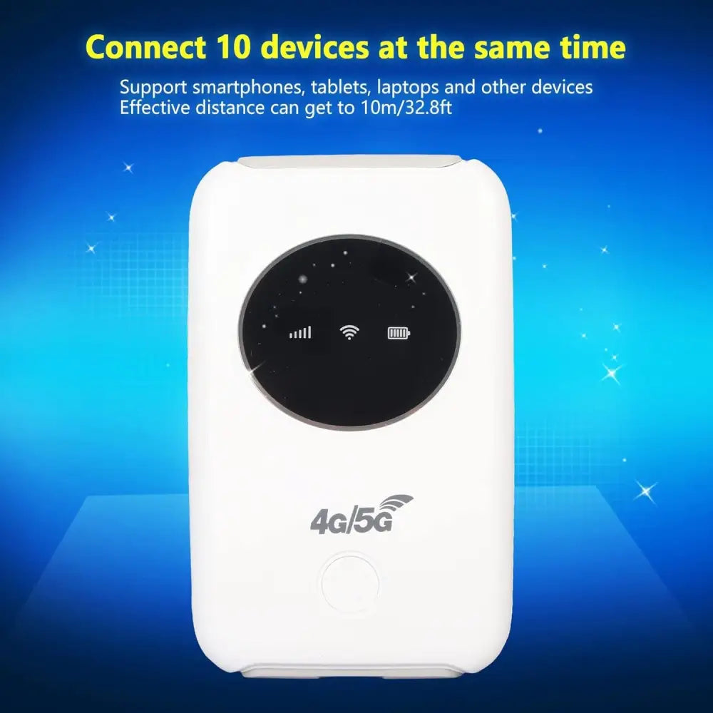 Annadue 4G LTE USB WiFi Modem, 5G WiFi Hotspot Device Unlocked Mobile Router 300Mbps with SIM Card Slot, Portable Wireless Network Router for Travel, Car, Activities