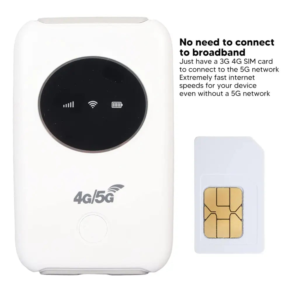 Annadue 4G LTE USB WiFi Modem, 5G WiFi Hotspot Device Unlocked Mobile Router 300Mbps with SIM Card Slot, Portable Wireless Network Router for Travel, Car, Activities