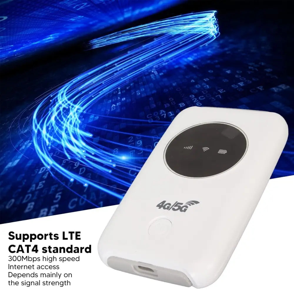 Annadue 4G LTE USB WiFi Modem, 5G WiFi Hotspot Device Unlocked Mobile Router 300Mbps with SIM Card Slot, Portable Wireless Network Router for Travel, Car, Activities