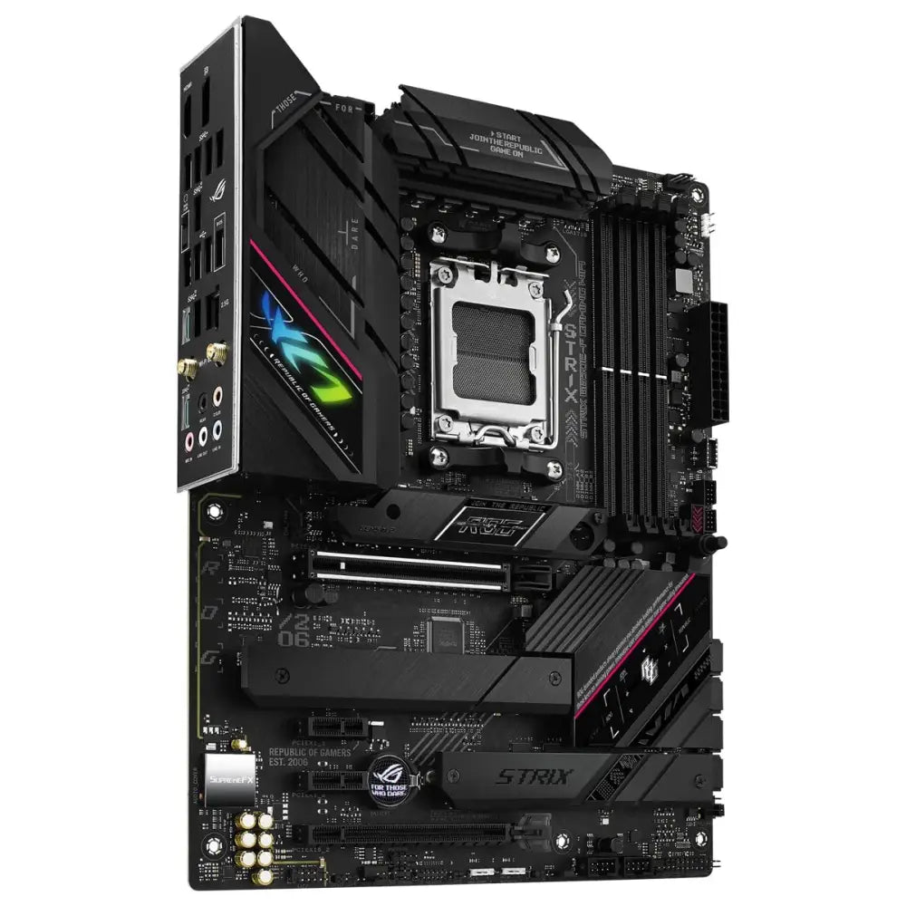 ASUS ROG Strix B650E-F Gaming WiFi AMD Ryzen AM5 ATX Motherboard, 12 + 2 Power Stages, DDR5, Three M.2 Slots, PCIe 5.0, WiFi 6E, 2.5G LAN, USB 3.2 Gen 2x2 Type-C Port, and Aura...