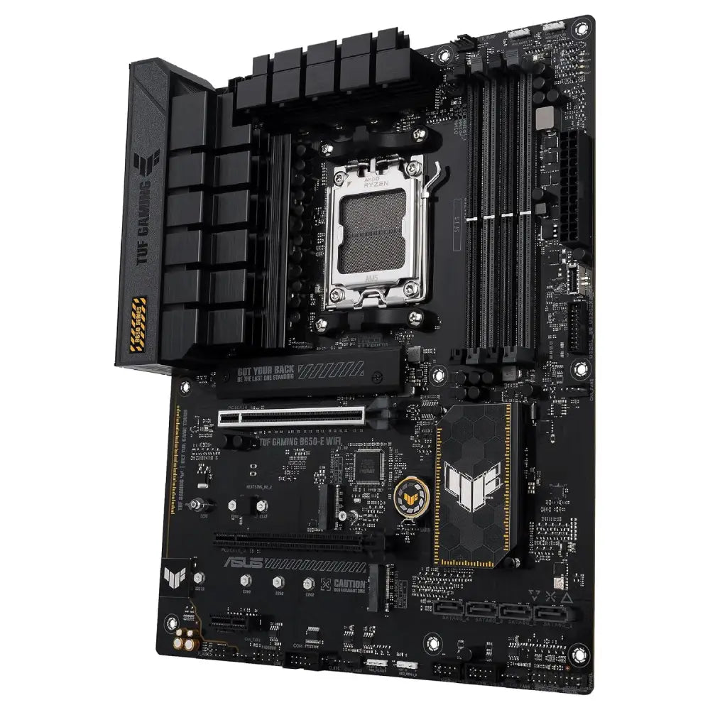 Asus TUF Gaming B650-E WiFi, AMD B650, AM5, ATX, 4 DDR5, HDMI, DP, Wi-Fi 6E, 2.5G LAN, PCIe4, 3X M.2