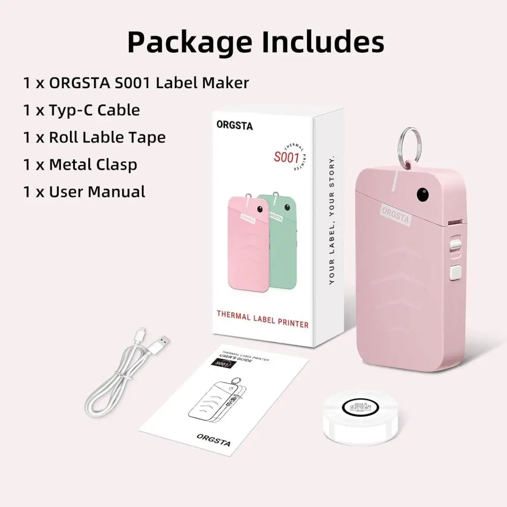 Bluetooth Mini Label Printer for iOS and Android