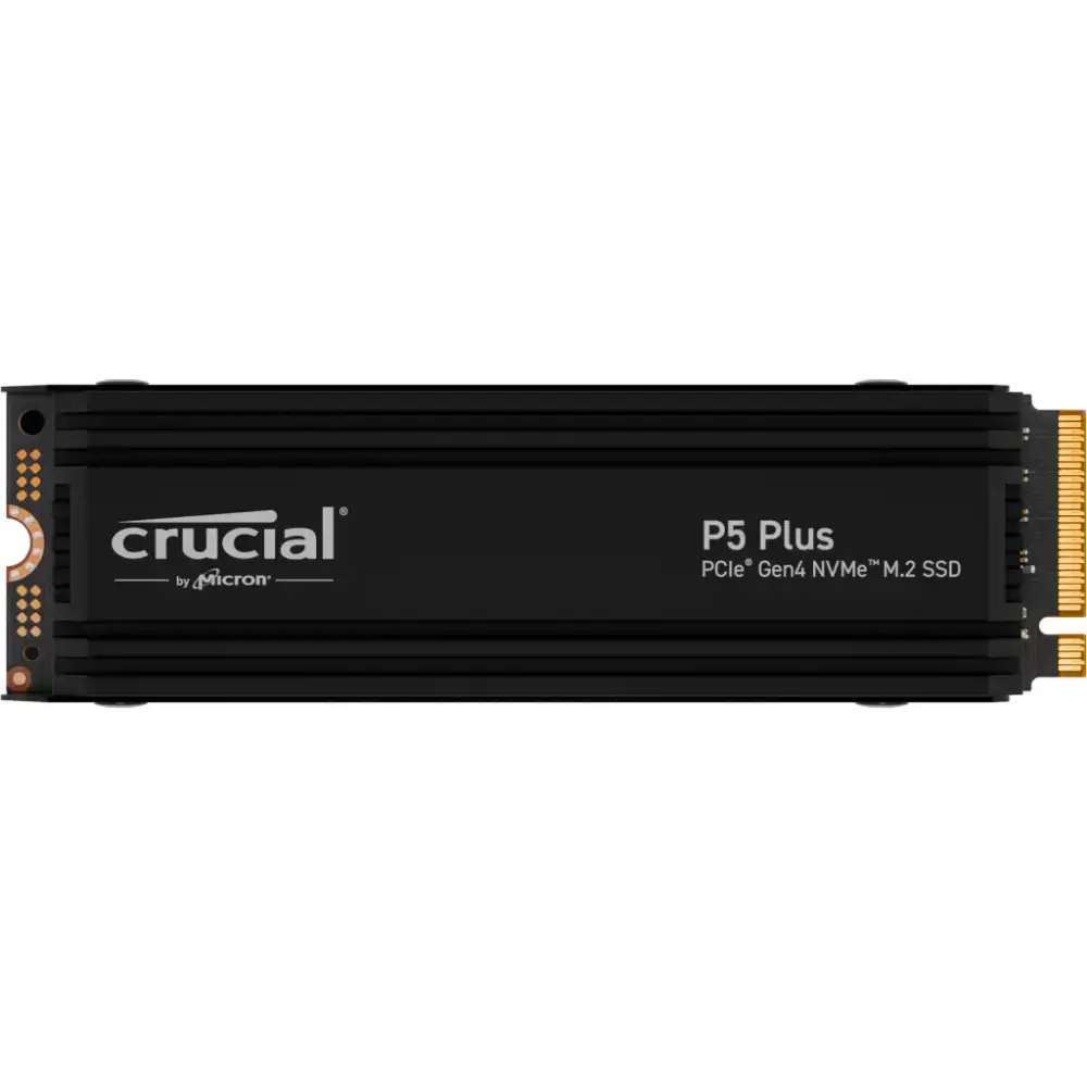 CRUCIAL 2TB PCIe Gen4 NVMe M.2 SSD, CRUCIAL P5 PLUS WITH HEATSINK ,CT2000P5PSSD5