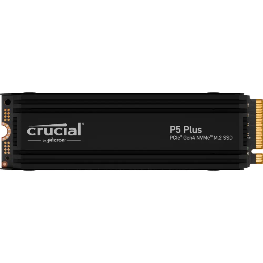 CRUCIAL 2TB PCIe Gen4 NVMe M.2 SSD, CRUCIAL P5 PLUS WITH HEATSINK ,CT2000P5PSSD5
