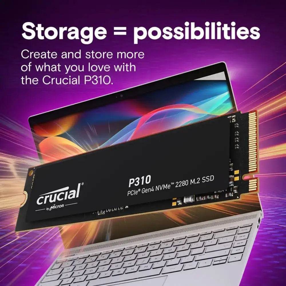 Crucial P310 2280 PCIe Gen4 3D NAND NVMe M.2 Internal Solid State Drive, 2TB