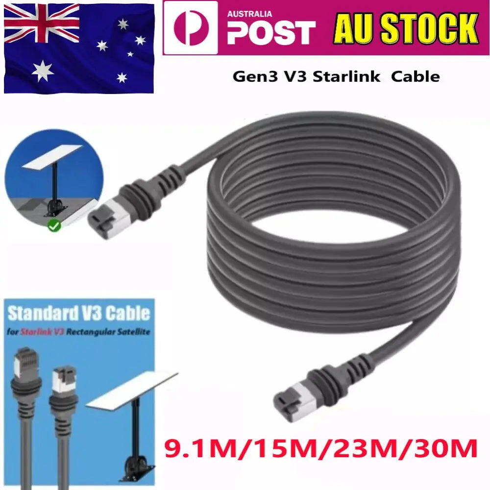 For Starlink Gen 3 Cable Standard V3 Cable Waterproof for Starlink V3 Satellites
