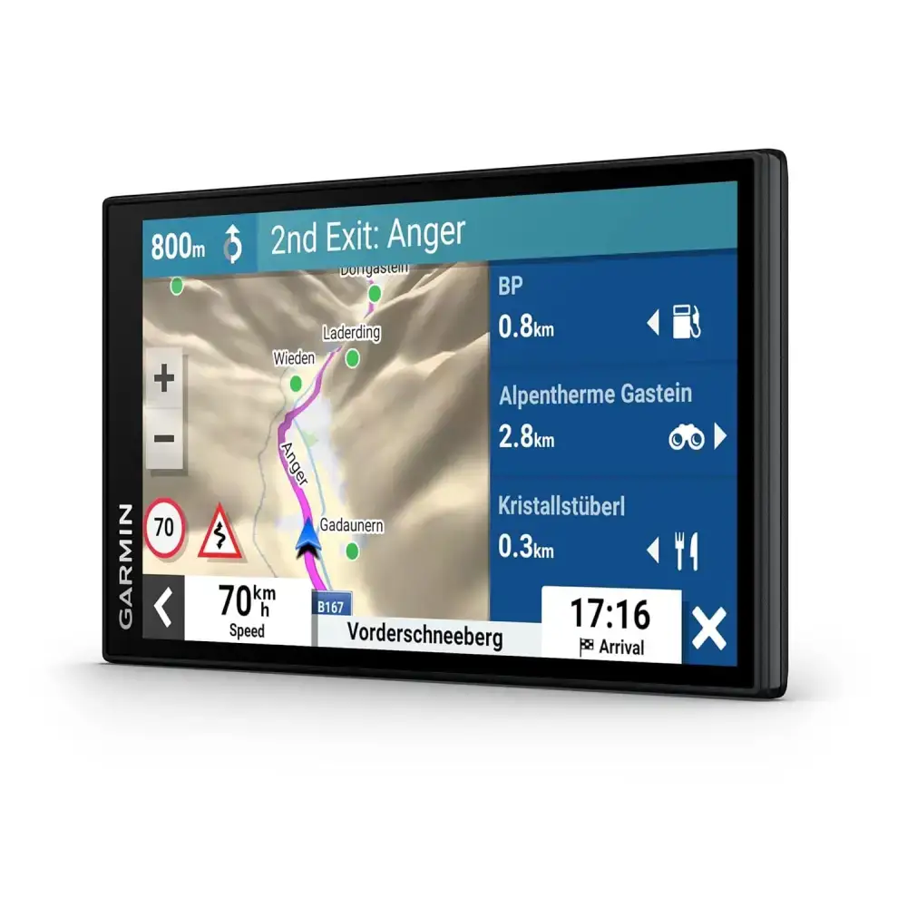 Garmin DriveSmart 66,GPS Sat Nav, 6" Display, Map Updates for UK, Ire and Full Europe, Live Traffic via app, Bluetooth Hands-Free Calling,Voice Commands/Smart Features