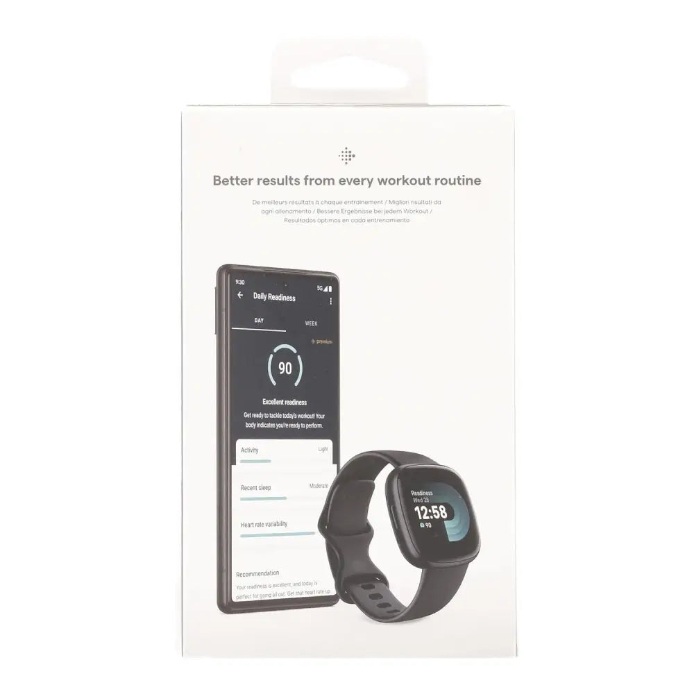 Google Fitbit Versa 4 Fitness Smartwatch with Built-in GPS and up to 6 Days Battery Life - Compatible with iOS 15 or Higher & Android OS 9.0 or Higher