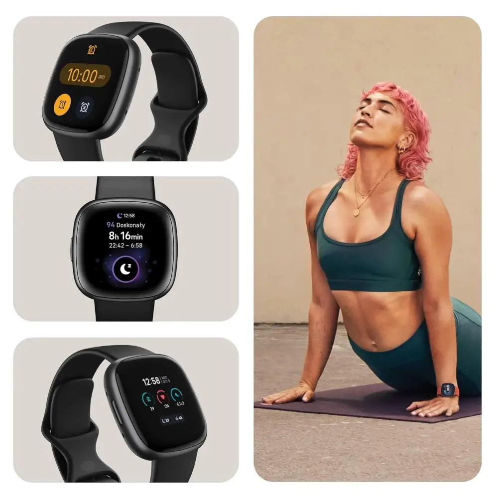 Google Fitbit Versa 4 Fitness Smartwatch with Built-in GPS and up to 6 Days Battery Life - Compatible with iOS 15 or Higher & Android OS 9.0 or Higher