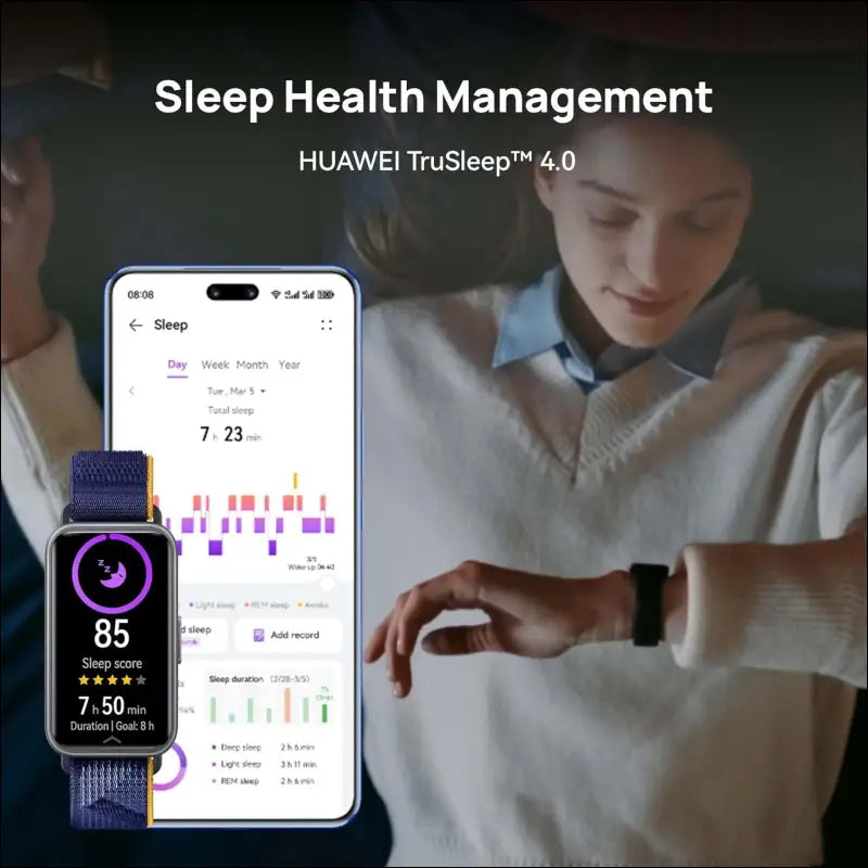 HUAWEI Band 9,Bluetooth, iOS & Android,Up to 14 Days Battery Life, Comfortable Wear, TruSleep 4.0, Scientific Sleep Tracking, 100 Training Modes,smartband,Starry Black...
