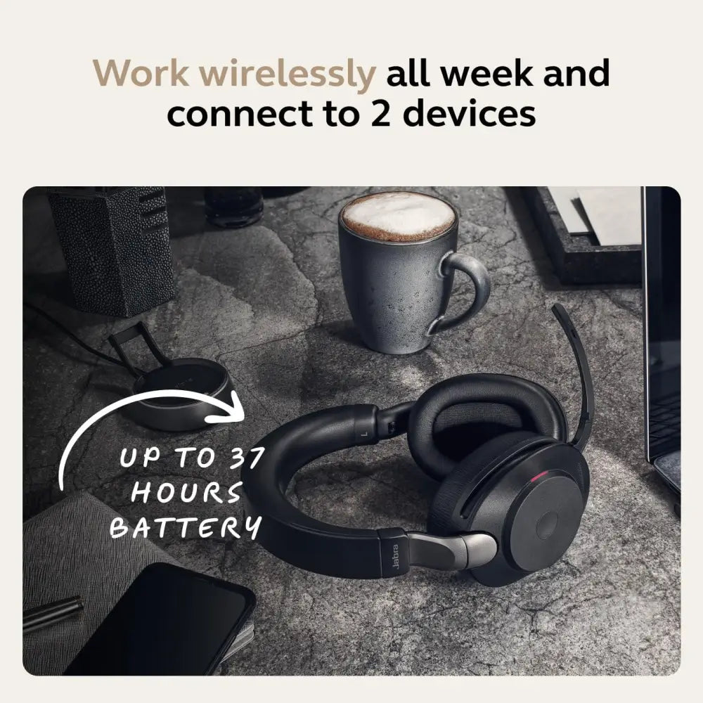 Jabra Evolve2 85 Wireless Bluetooth Headset