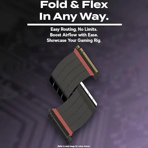 LINKUP - AVA5 PCIE 5.0 Riser Cable | RTX5090 RX9070 GPU Ready | X16 128Gb/S Speed | Compatible with Pcie 4.0 &