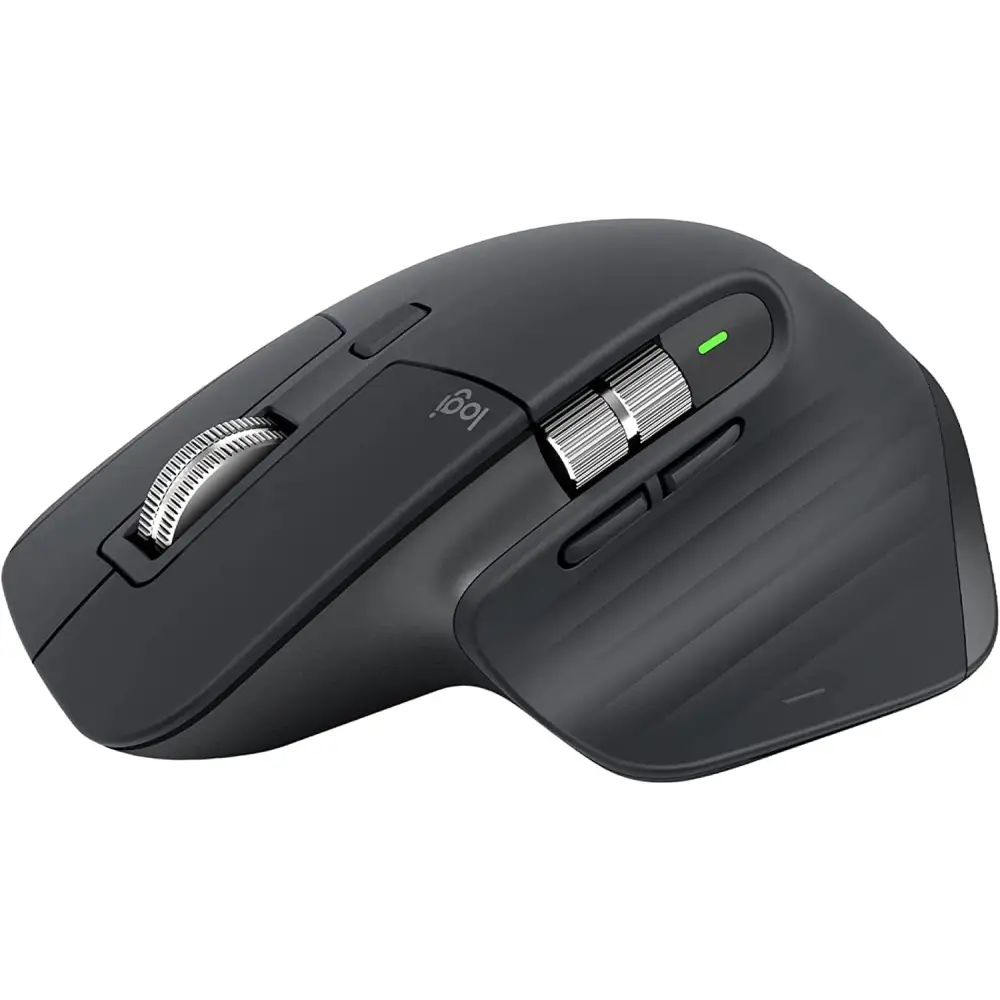 Logitech MX Master 2S Wireless Mouse, Multi-Device, Bluetooth or 2.4GHz Wireless with USB Unifying Receiver, 4000 DPI Any Surface Tracking, 7 Buttons, Fast Rechargeable,...