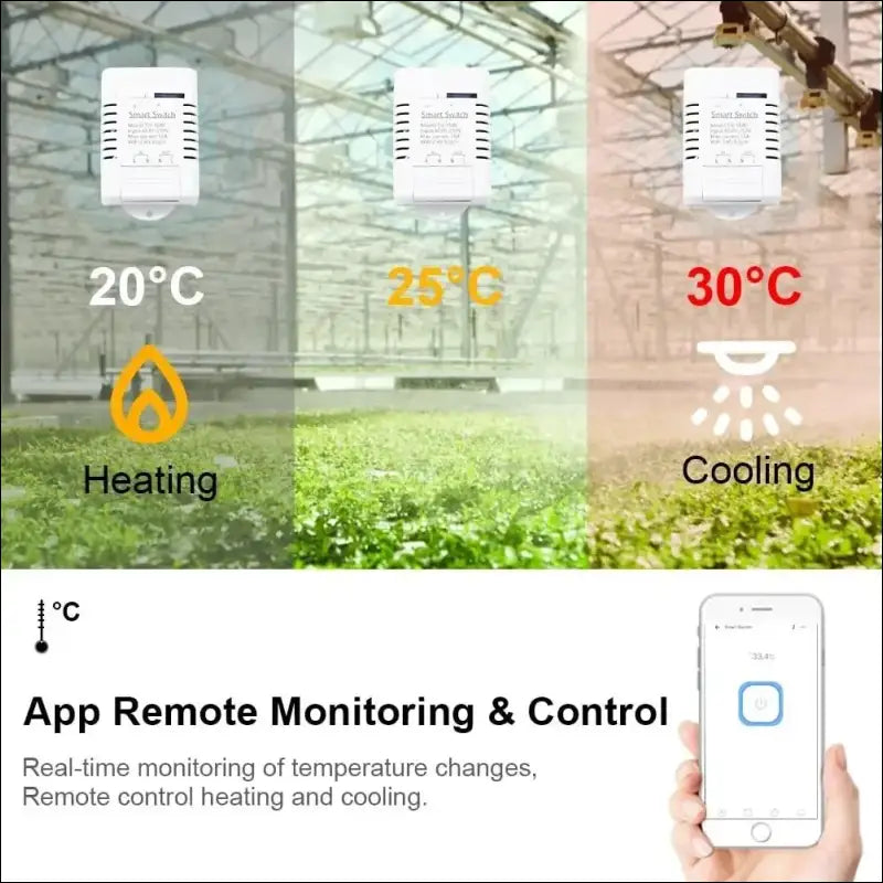 MHCOZY Zigbee Temperature Sensor Controller with Waterproof Probe, Tuya App Remote 16A Smart Switch (Tuya Zigbee Hub Required)