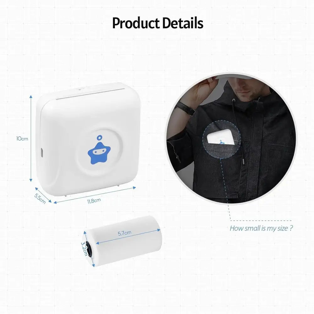 Mini Mobile Photo Printer - Bluetooth