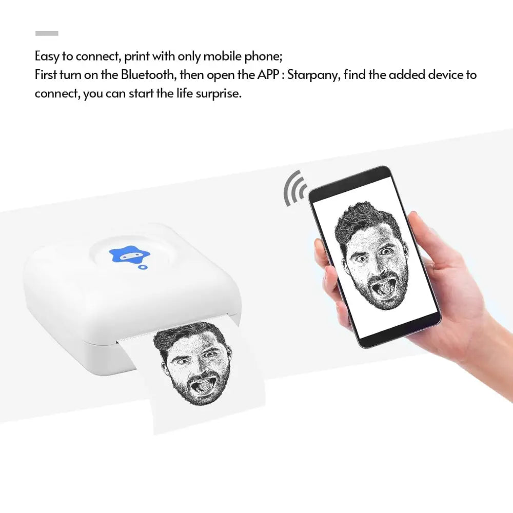 Mini Mobile Photo Printer - Bluetooth