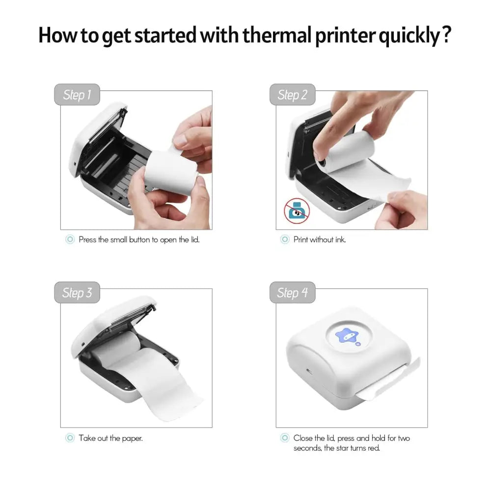 Mini Mobile Photo Printer - Bluetooth