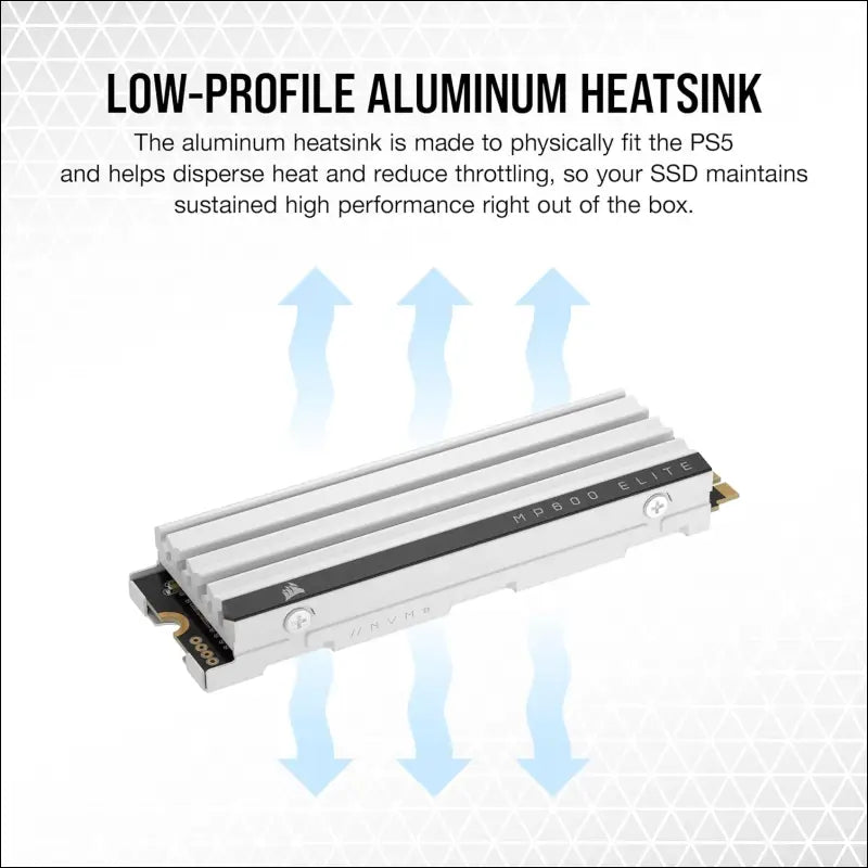 MP600 Elite 1TB M.2 Pcie Gen4 X4 Nvme SSD – Optimised for PS5 – Included Heatsin