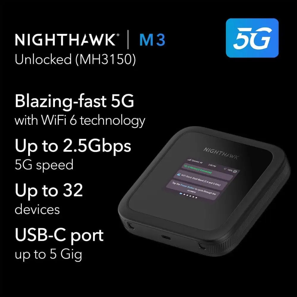 Netgear Nighthawk M3 5G Mobile Hotspot (MH3150-100EUS)