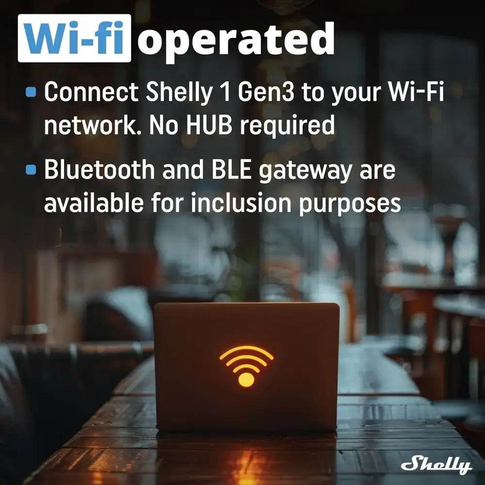 Shelly 1 Gen3-2 Pack WiFi Smart Switch Relay with Dry Contact Light Switch Home Automation Compatible with Alexa & Google Home iOS Android App No Hub Required