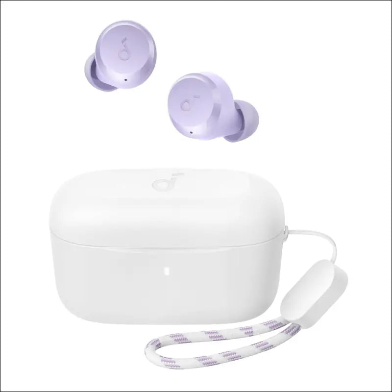 Soundcore by Anker A20i True Wireless Earbuds, Bluetooth 5.3, App, Customized Sound, 28H Long Playtime, Water-Resistant, 2 Mics for AI Clear Calls, Single Earbud Mode (Purple)