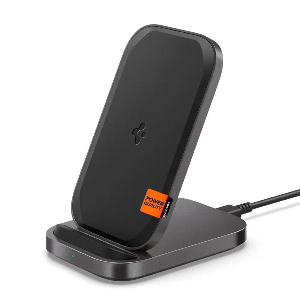 SPIGEN ArcField PF2102 Wireless Charger Qi Charging Stand Dock Pad Designed for Samsung Galaxy S25 S24 S23 S22 Ultra Plus Z Flip Z Fold 6 5 4 3 - Black