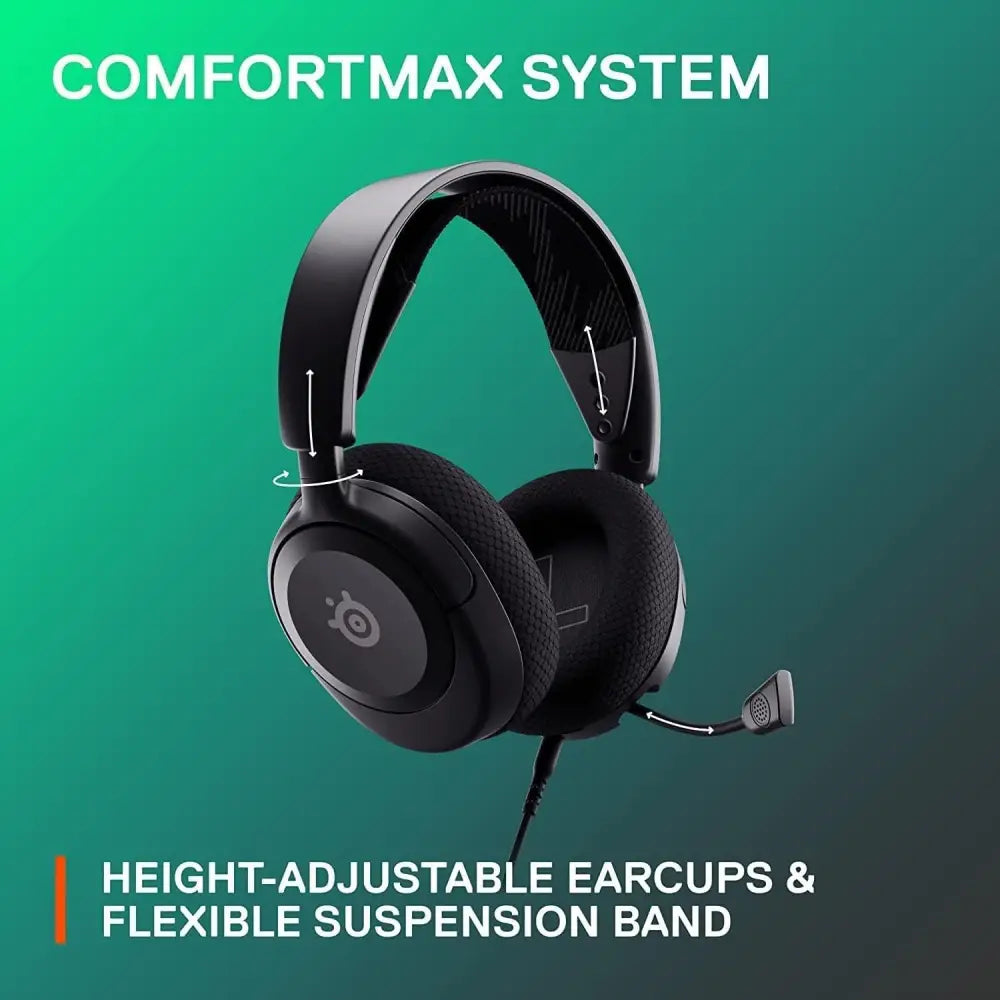SteelSeries Arctis Nova 1 Wired 3.5mm AUX Gaming Headset for Xbox, PC, PlayStation, Nintendo Switch, Android & iOS - AI-Powered Noise-Cancelling ClearCast Gen 2 Microphone