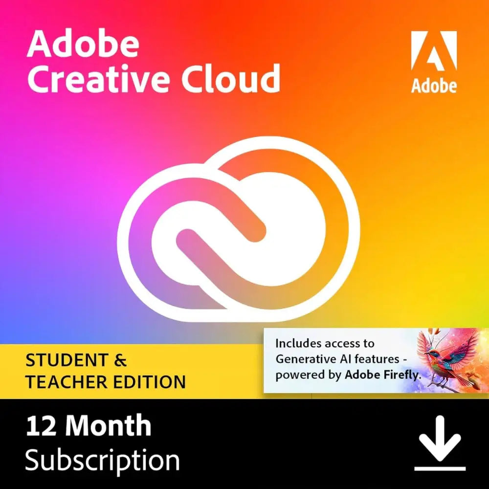 **"Student Creative Cloud 1 Year"**