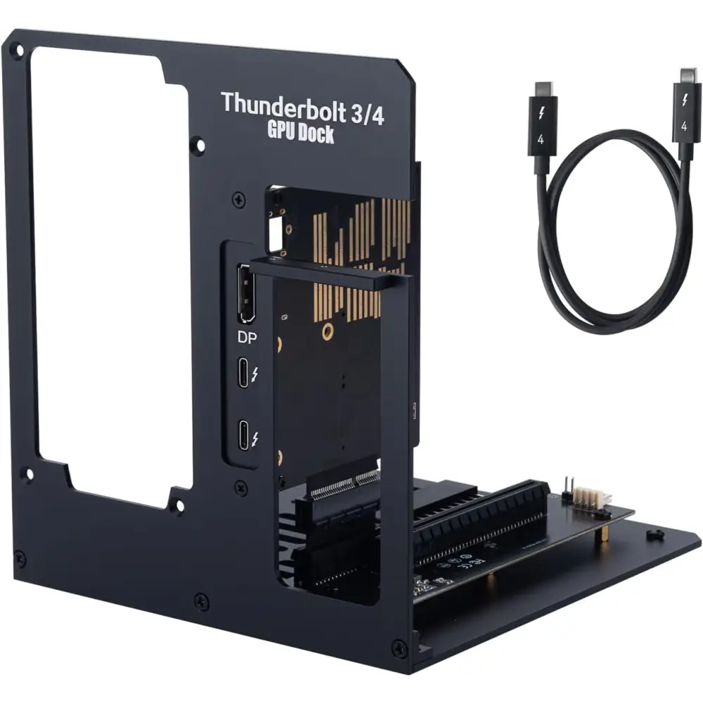 Thunderbolt3/4 USB4 Egpu Enclosure 40Gbps Compatible with Win/Linux/Macos, Pcie External GPU Dock with PD 85W Using DC/ATX PSU, Support NVIDIA/AMD GPU and Daisy Chain