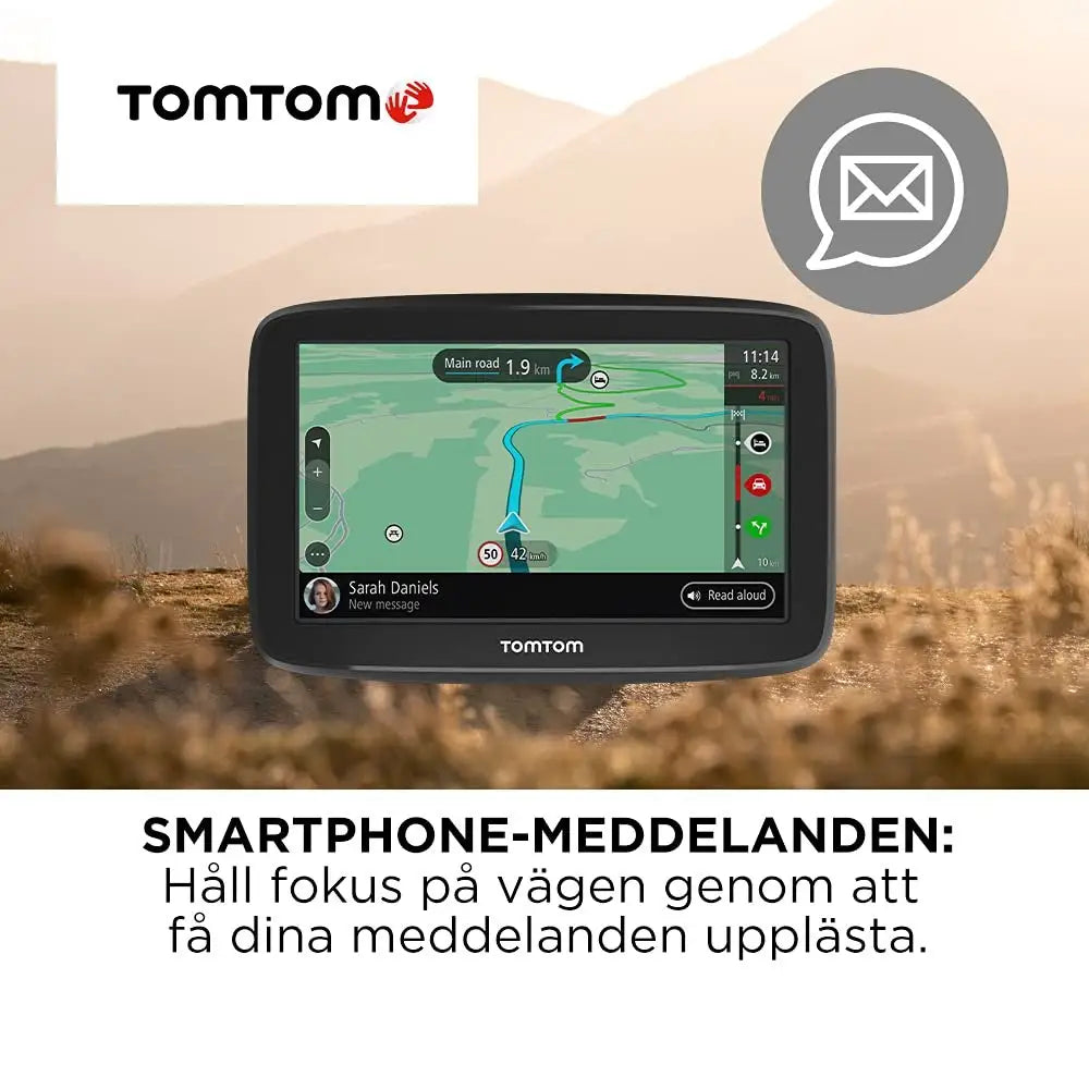 TomTom Car Sat Nav GO Classic (6 Inch, with Traffic Congestion and Speed Cam Alert Trial Thanks to TomTom Traffic, EU Maps, Updates via WiFi, Integrated Reversible Mount)