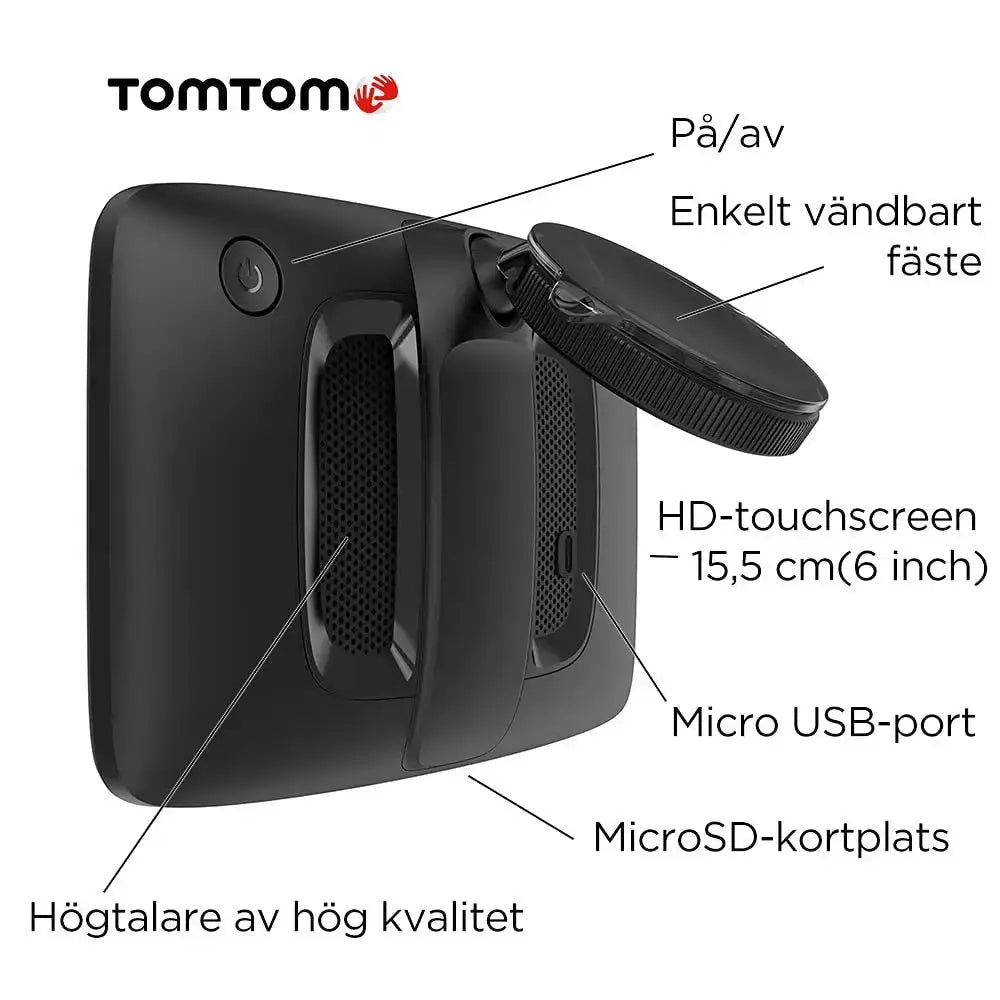 TomTom Car Sat Nav GO Classic (6 Inch, with Traffic Congestion and Speed Cam Alert Trial Thanks to TomTom Traffic, EU Maps, Updates via WiFi, Integrated Reversible Mount)