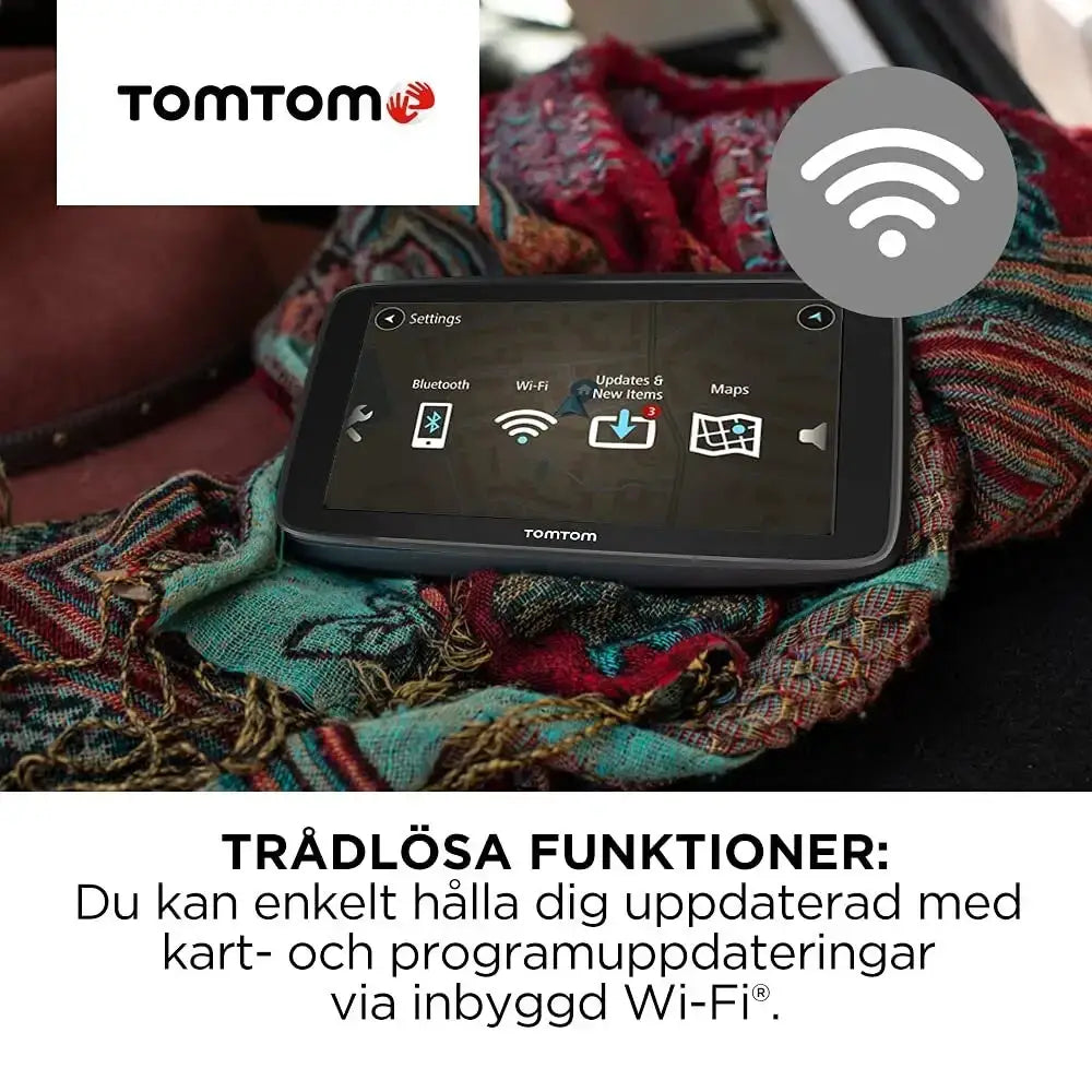 TomTom Car Sat Nav GO Classic (6 Inch, with Traffic Congestion and Speed Cam Alert Trial Thanks to TomTom Traffic, EU Maps, Updates via WiFi, Integrated Reversible Mount)