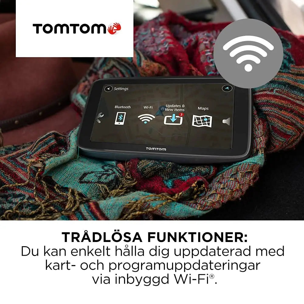 TomTom Car Sat Nav GO Classic (6 Inch, with Traffic Congestion and Speed Cam Alert Trial Thanks to TomTom Traffic, EU Maps, Updates via WiFi, Integrated Reversible Mount)