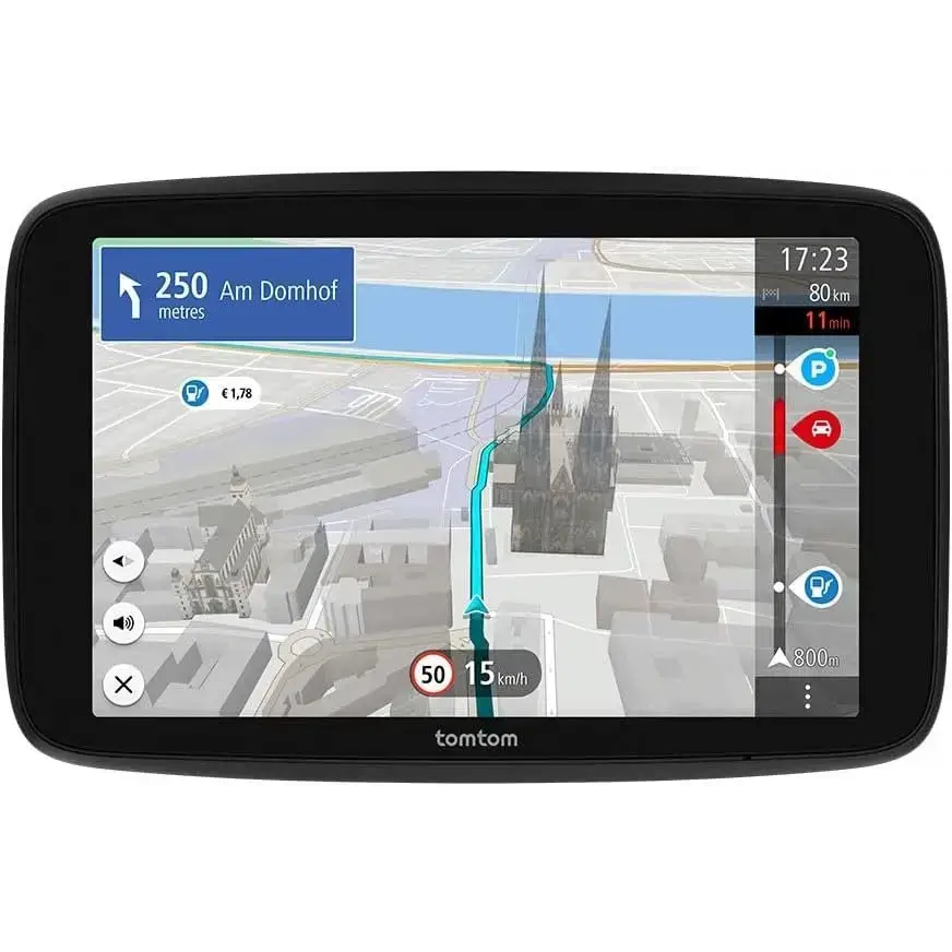 TomTom GO Navigator Car Sat Nav (Extra Large 7 Inch Display, Avoid Jams Thanks to TomTom Traffic, Maps of Europe, Wi-Fi Updates, Premium Services, Unique Magnetic Holder)
