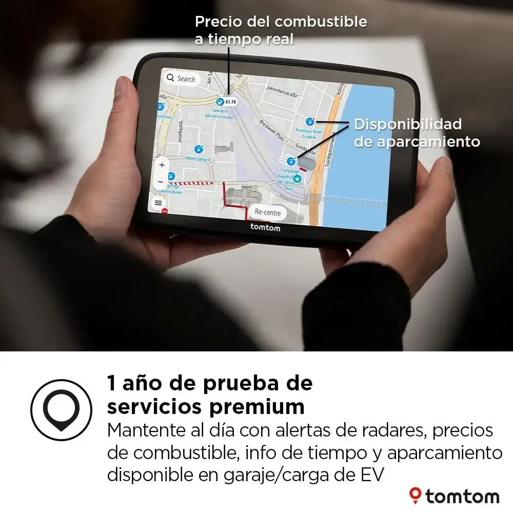 TomTom GO Navigator Car Sat Nav (Extra Large 7 Inch Display, Avoid Jams Thanks to TomTom Traffic, Maps of Europe, Wi-Fi Updates, Premium Services, Unique Magnetic Holder)
