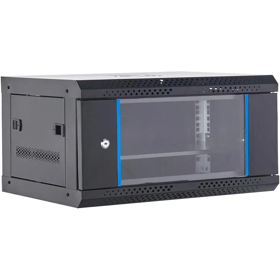 Wall Mount Network Cabinet Network Server Rack Cabinet Data Rack Server Cabinet Enclosure with Lock 90kg /200 lbs Max