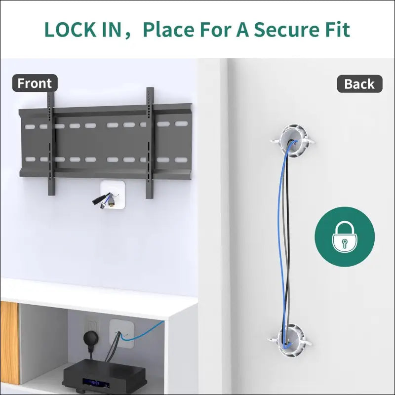Wall Mount TV Cord Hider Kit