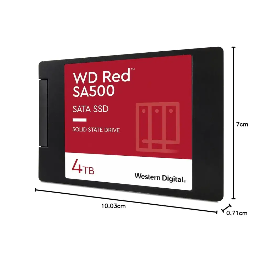 Western Digital SA500 2TB 2.5-inch SATA NAS SSD, Red